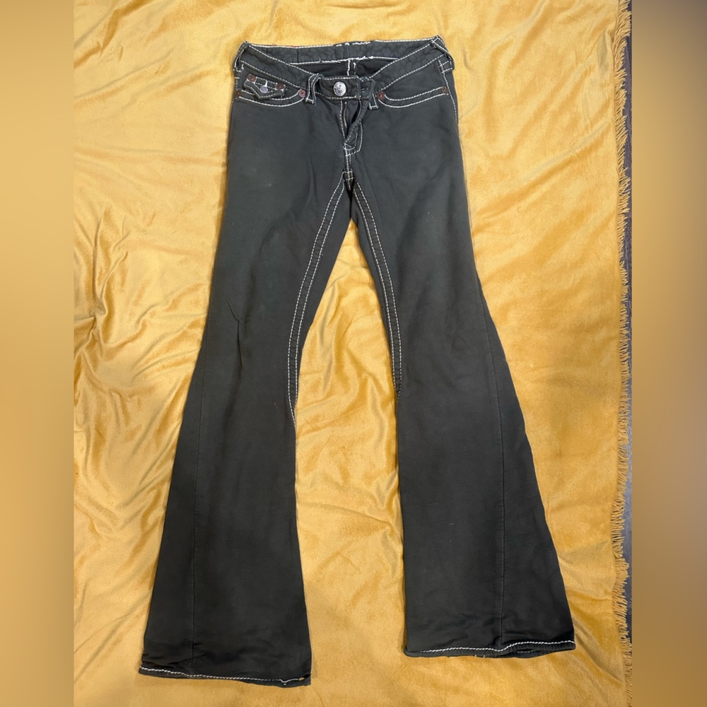 True religion sweatpants olive green